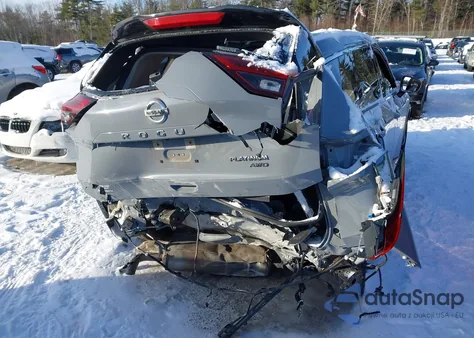 2021 Nissan Rogue Platinum Intelligent Awd from USA, damaged, VIN JN8AT3DD4MW315210